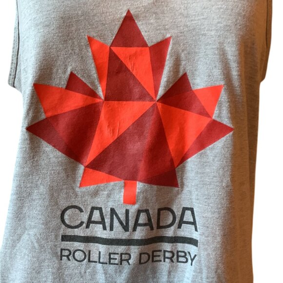 VINTAGE - Team Canada Roller Derby gray tank top - Medium - Picture 2 of 7